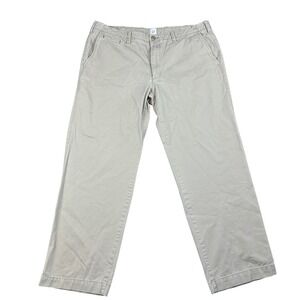 GAP Mens Relaxed Fit Chino Pants Khaki Tan Cotton Twill Casual Trousers 36x30